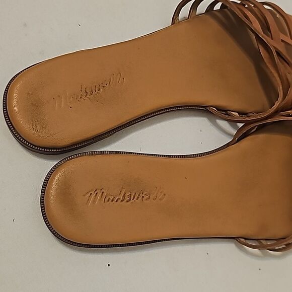 Madewell Womens Tracie Criss Cross Leather Sandals 7 - Picture 3 of 6